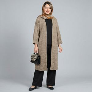 خرید اینترنتی قیمت مانتو زنانه موهر بیسکویتی پاییزی