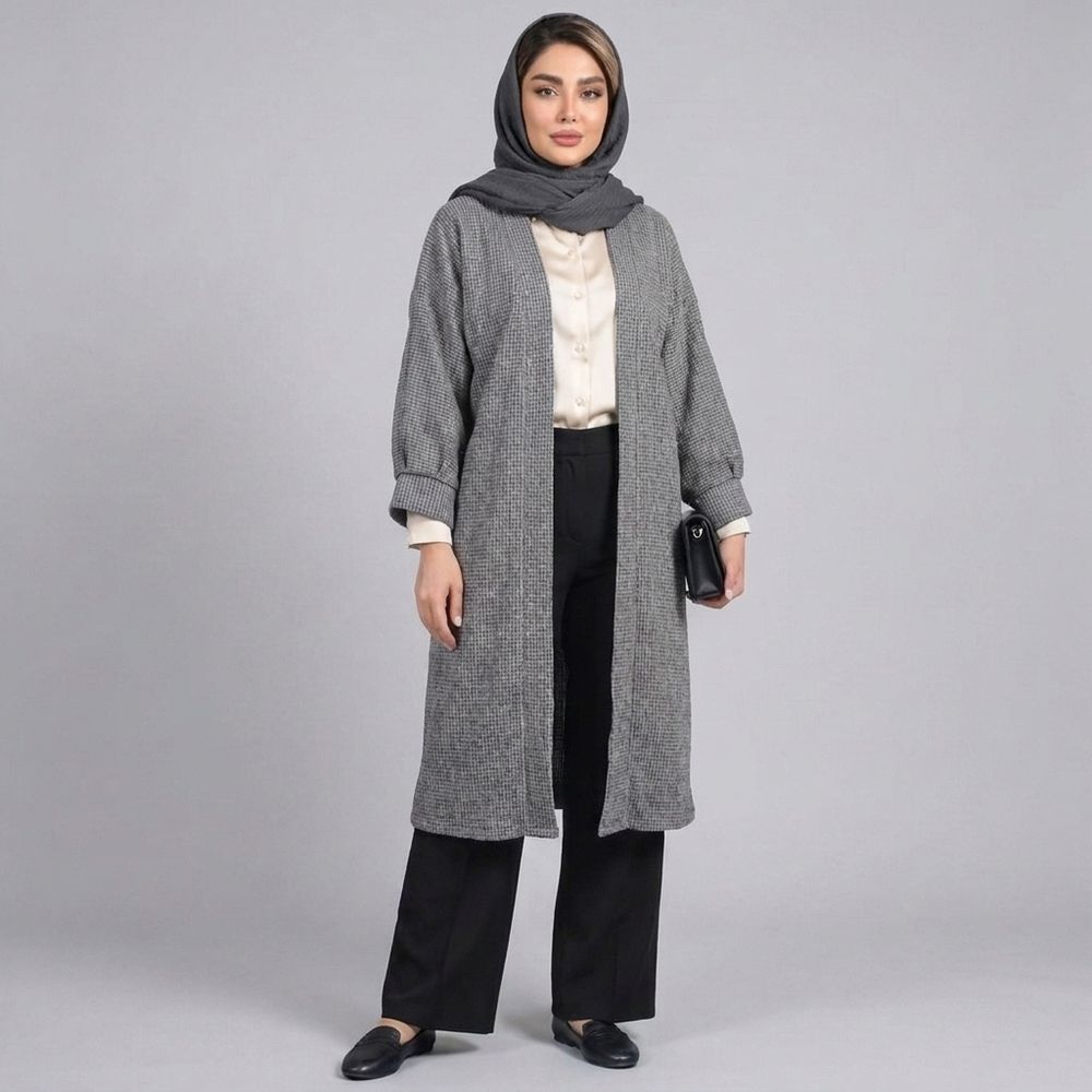خرید اینترنتی قیمت مانتو زنانه موهر بیسکویتی پاییزی