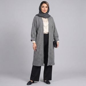 مانتو زنانه موهر بیسکویتی پاییزی