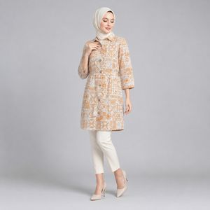 خرید اینترنتی قیمت مانتو زنانه لینن گندم