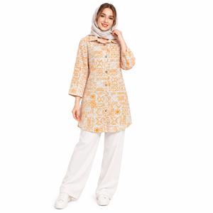 مانتو زنانه لینن گندم