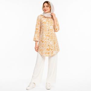 خرید اینترنتی قیمت مانتو زنانه لینن گندم