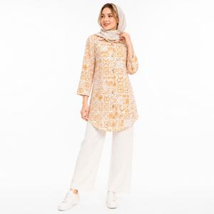 خرید اینترنتی قیمت مانتو زنانه لینن گندم