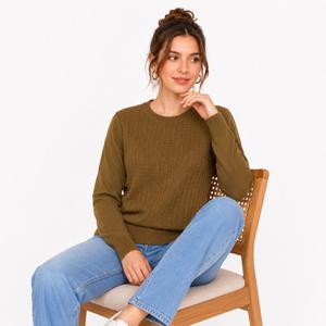 خرید اینترنتی قیمت بلوز بافت زنانه طرح برجسته وارداتی