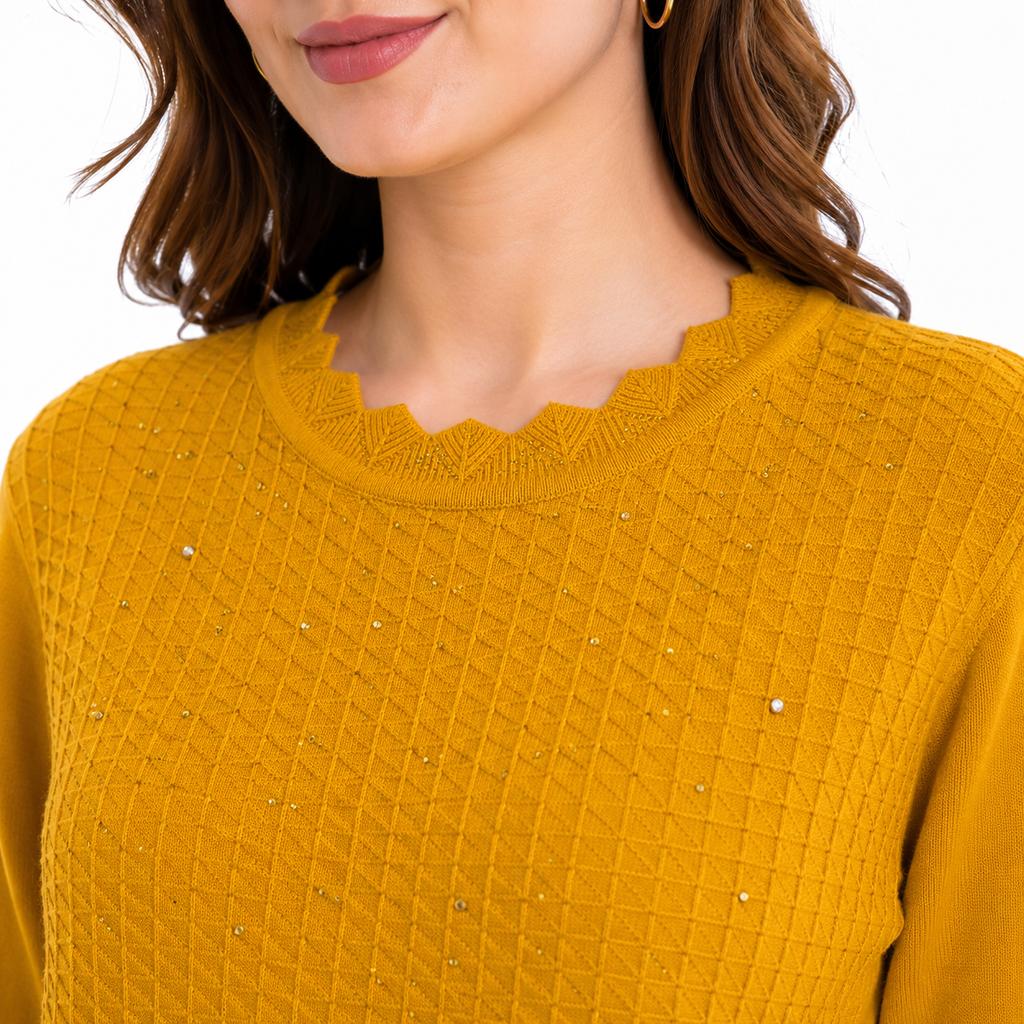 خرید اینترنتی قیمت بافت گپ زنانه نگین دار ترک