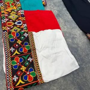 خرید اینترنتی قیمت شلوار زنانه نخی هندی سوزن دوزی و آینه کاری وارداتی