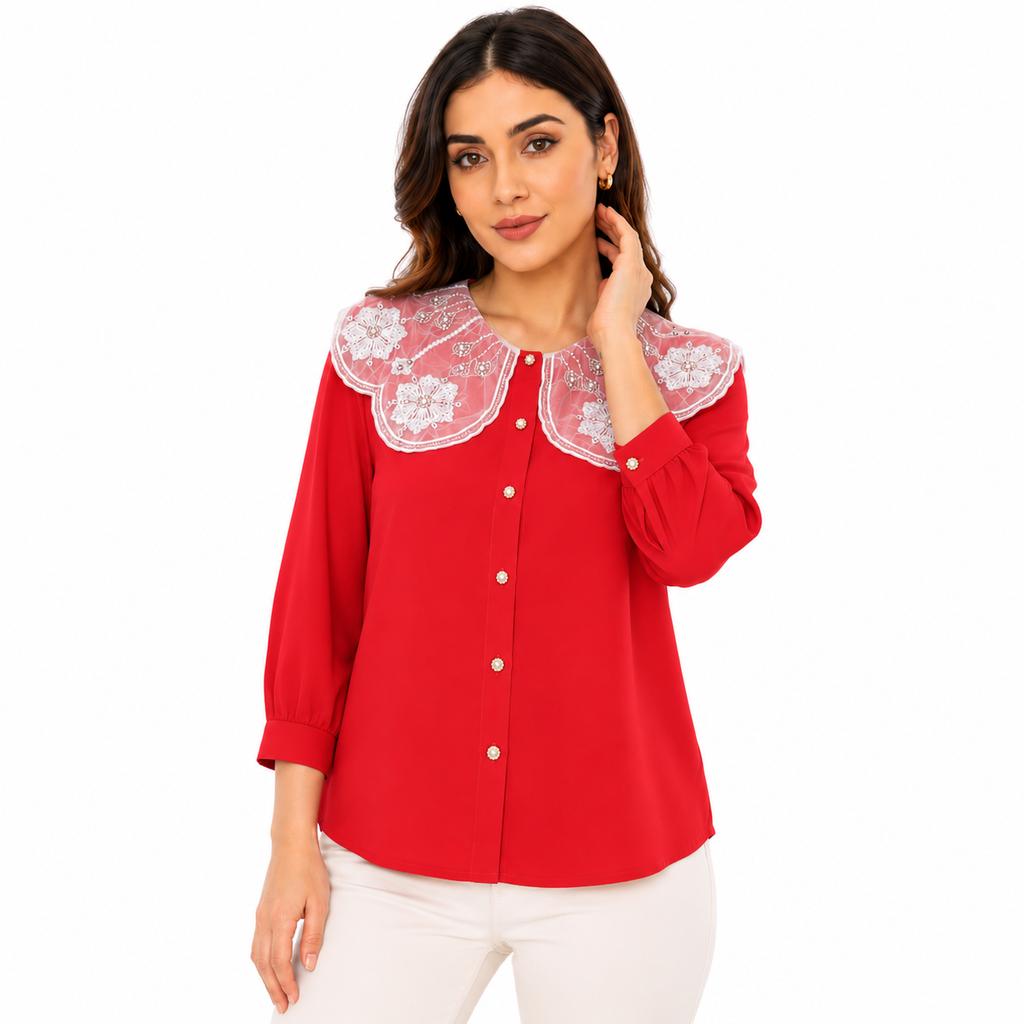 خرید اینترنتی قیمت شومیز زنانه مجلسی وارداتی
