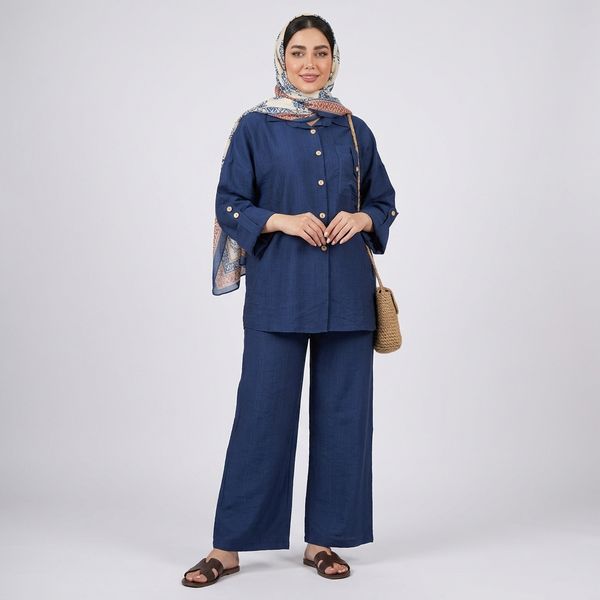 ست مانتو و شلوار زنانه جیب دار بابوس درسا