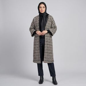 خرید اینترنتی قیمت مانتو زنانه چهارخونه شانل ترک پاییزی