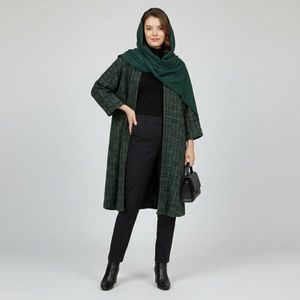 خرید اینترنتی قیمت مانتو زنانه چهارخونه شانل ترک پاییزی