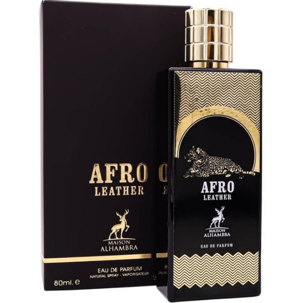 خرید اینترنتی ادکلن افرو لدر الحمبرا 80 میل با رایحه ممو افریکن لدرAFRO LEATHER ALHAMBRA