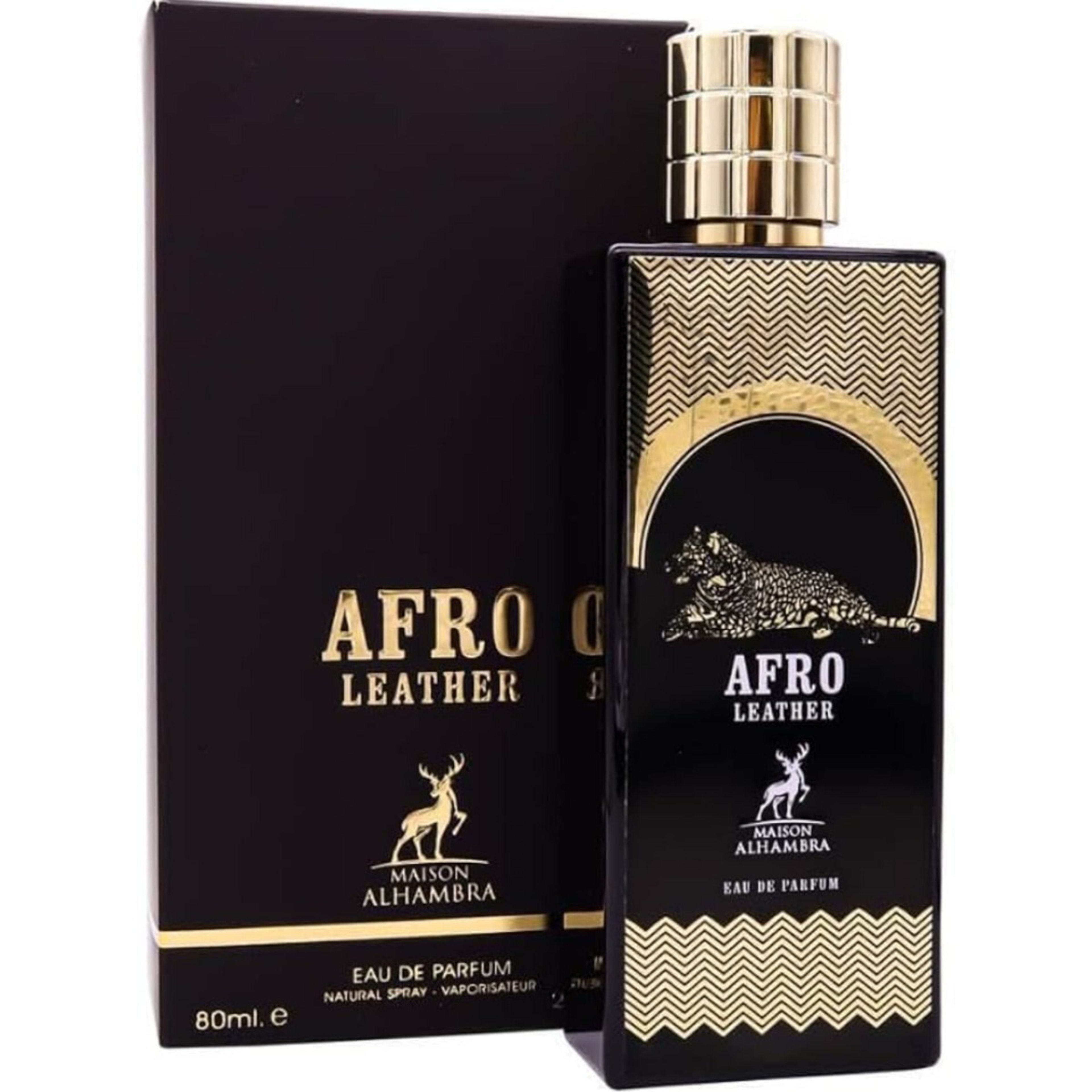 خرید اینترنتی ادکلن افرو لدر الحمبرا 80 میل با رایحه ممو افریکن لدرAFRO LEATHER ALHAMBRA