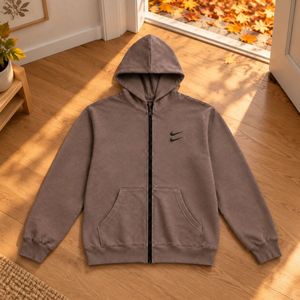 مشخصات سوئیشرت دورس کلاهدار مردانه نایکی مدل Double Nikeخاکی