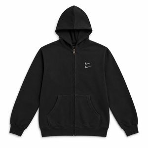سوییشرت دورس کلاهدار مردانه نایکی مدل Double Nikeمشکی
