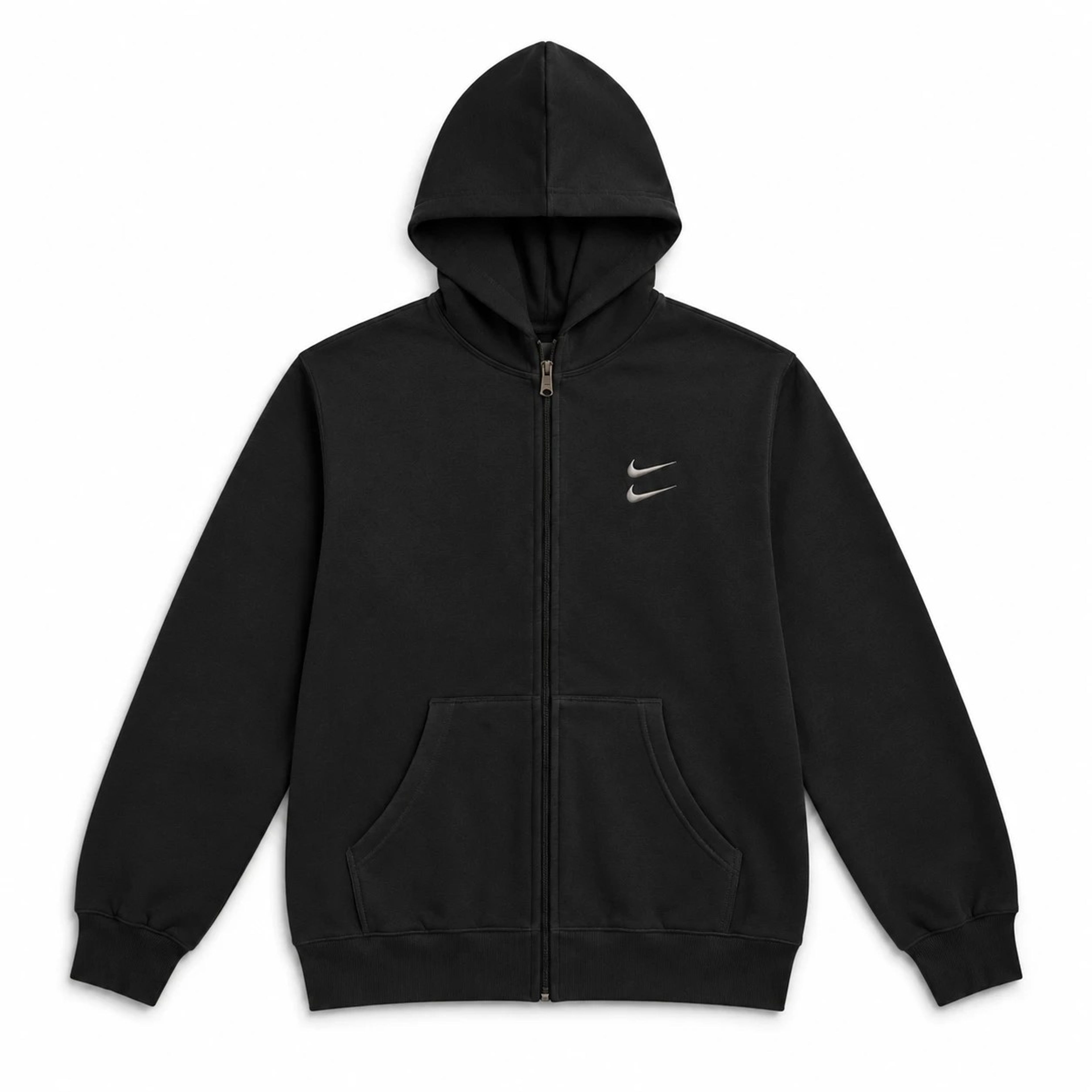 خرید اینترنتی قیمت سوییشرت دورس کلاهدار مردانه نایکی مدل Double Nikeمشکی