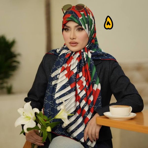 روسری مجلسی ابریشم توییل وارداتی