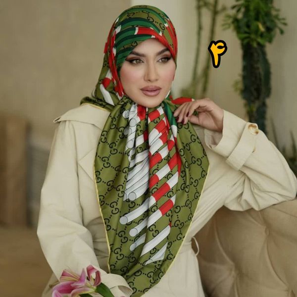 روسری مجلسی ابریشم توییل وارداتی