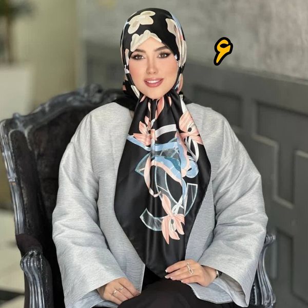 روسری مجلسی ساتن ابریشم