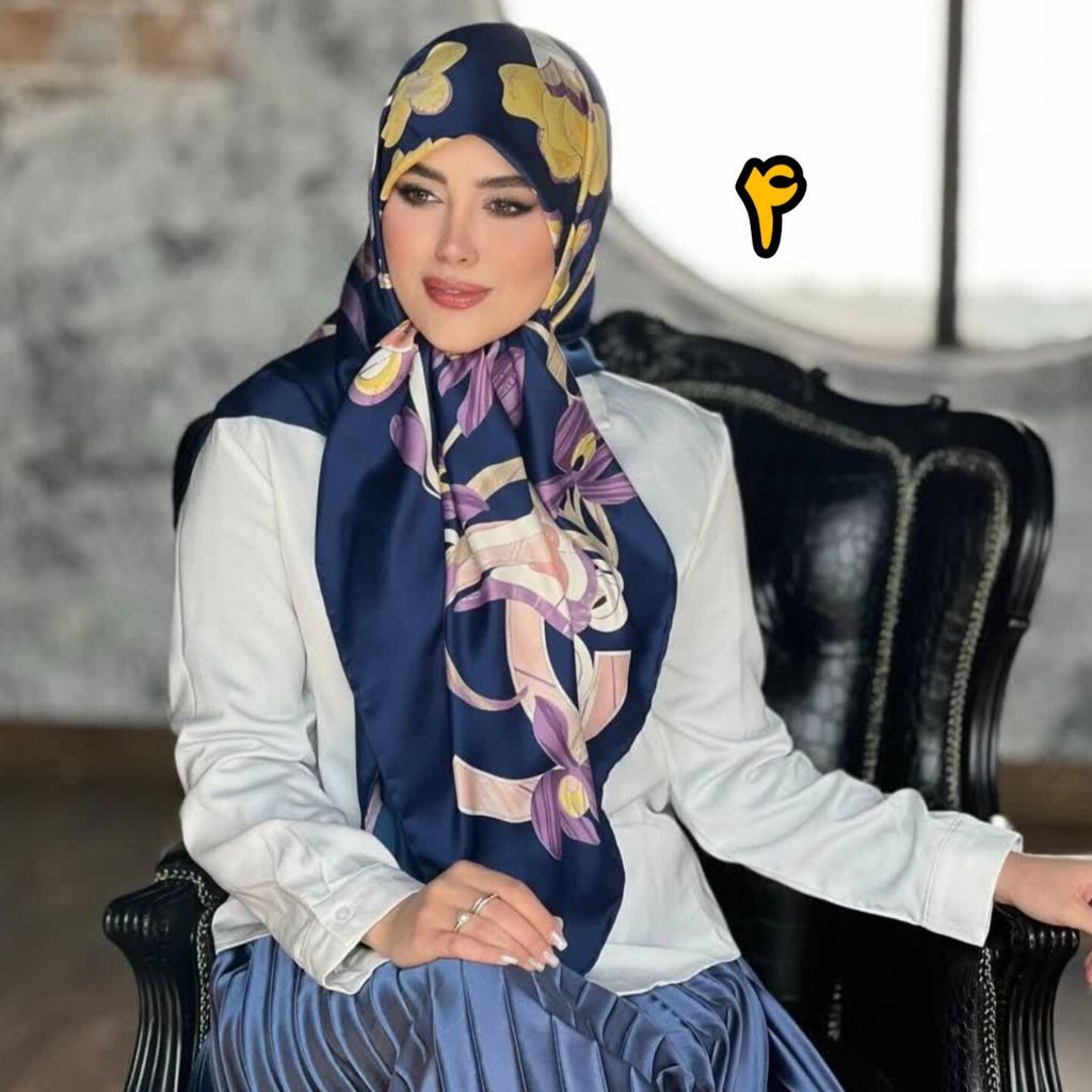 قیمت ارزان روسری مجلسی ساتن ابریشم
