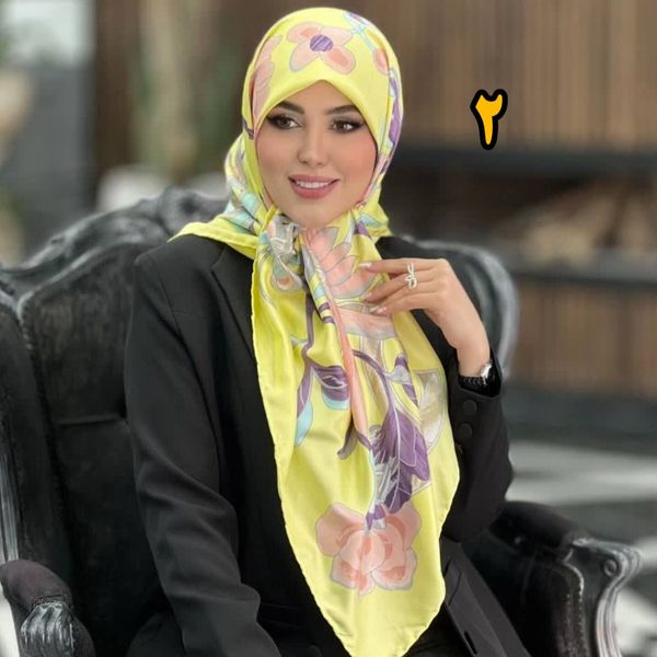 روسری مجلسی ساتن ابریشم