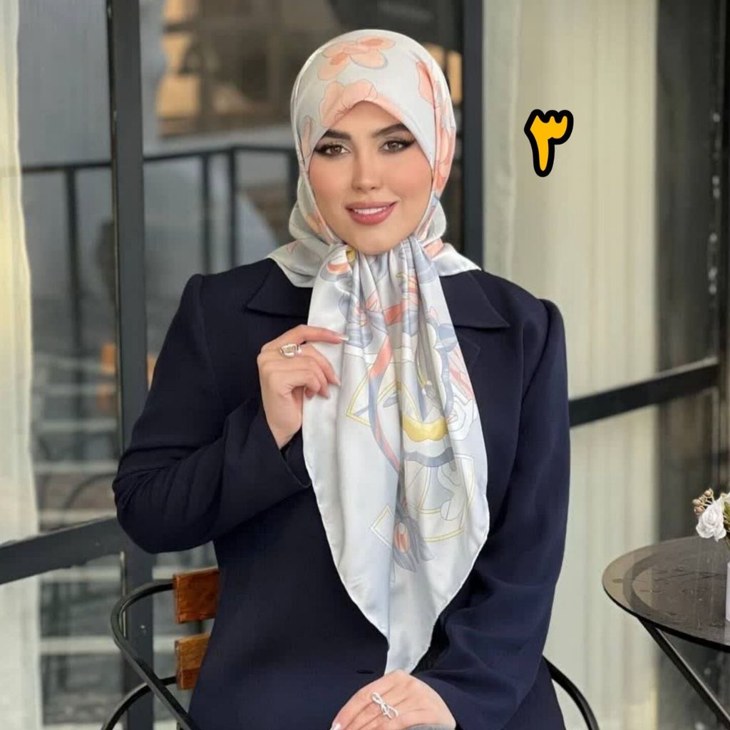 خرید انلاین روسری مجلسی ساتن ابریشم