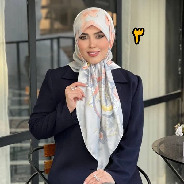 روسری مجلسی ساتن ابریشم