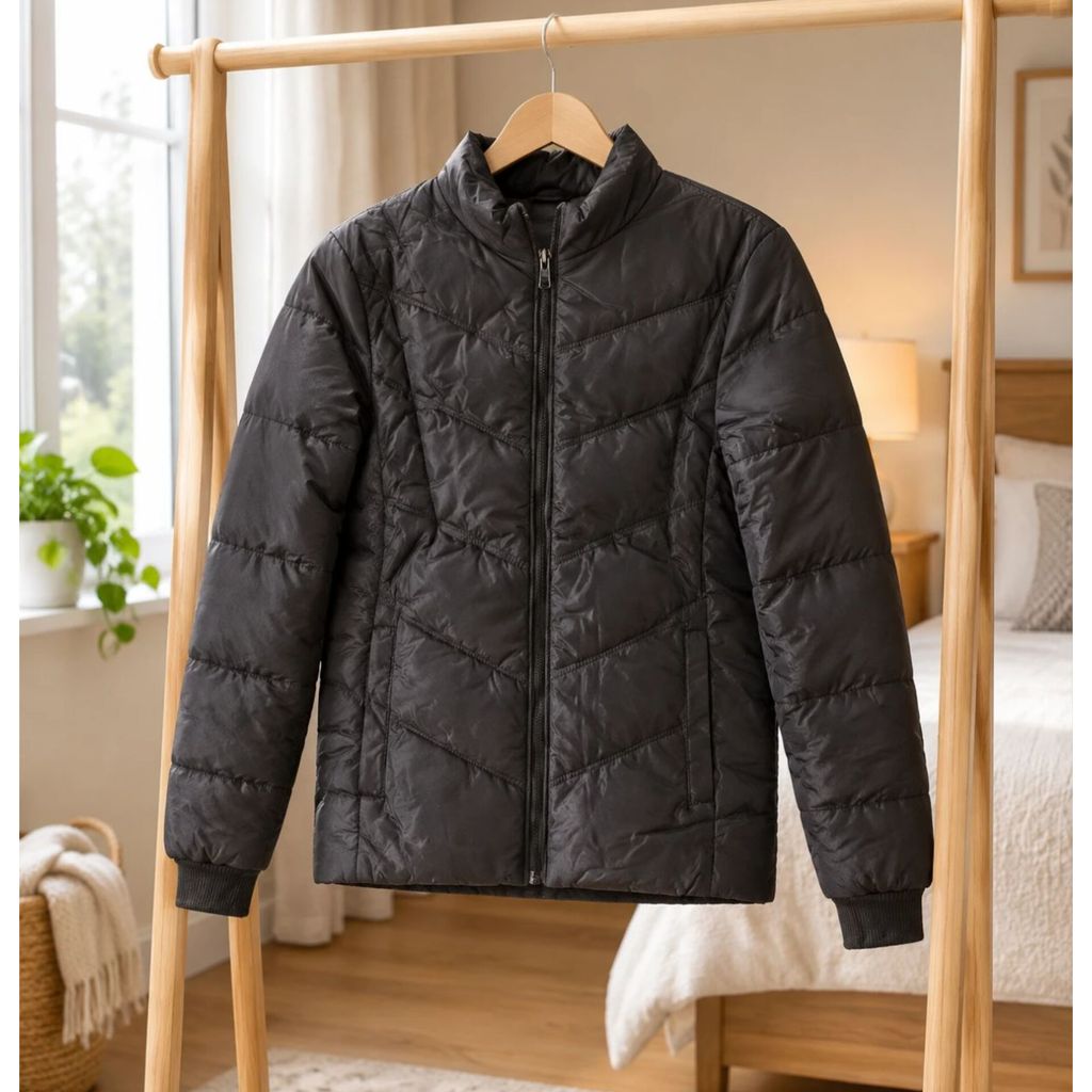 قیمت کاپشن پفی مردانه مشکی مدل Hamto