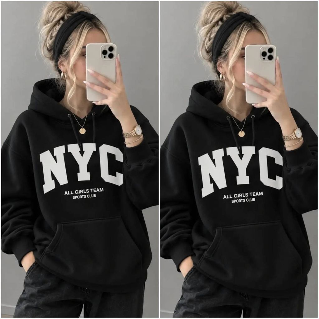 مشخصات هودی زنانه ومردانه  دخترانه طرح NYC