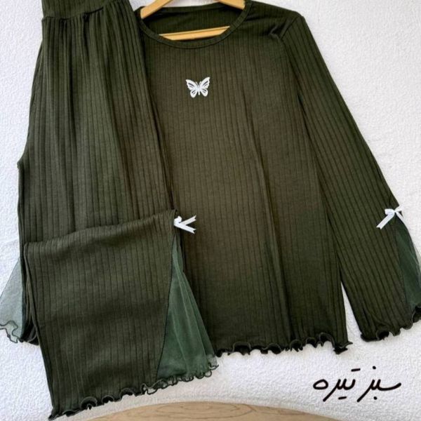ست خانگی فرانسوی تور پاپیون بسیار لطیف و کشسانی بالا