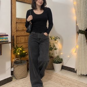 بلوزکبریتی یقه گرد