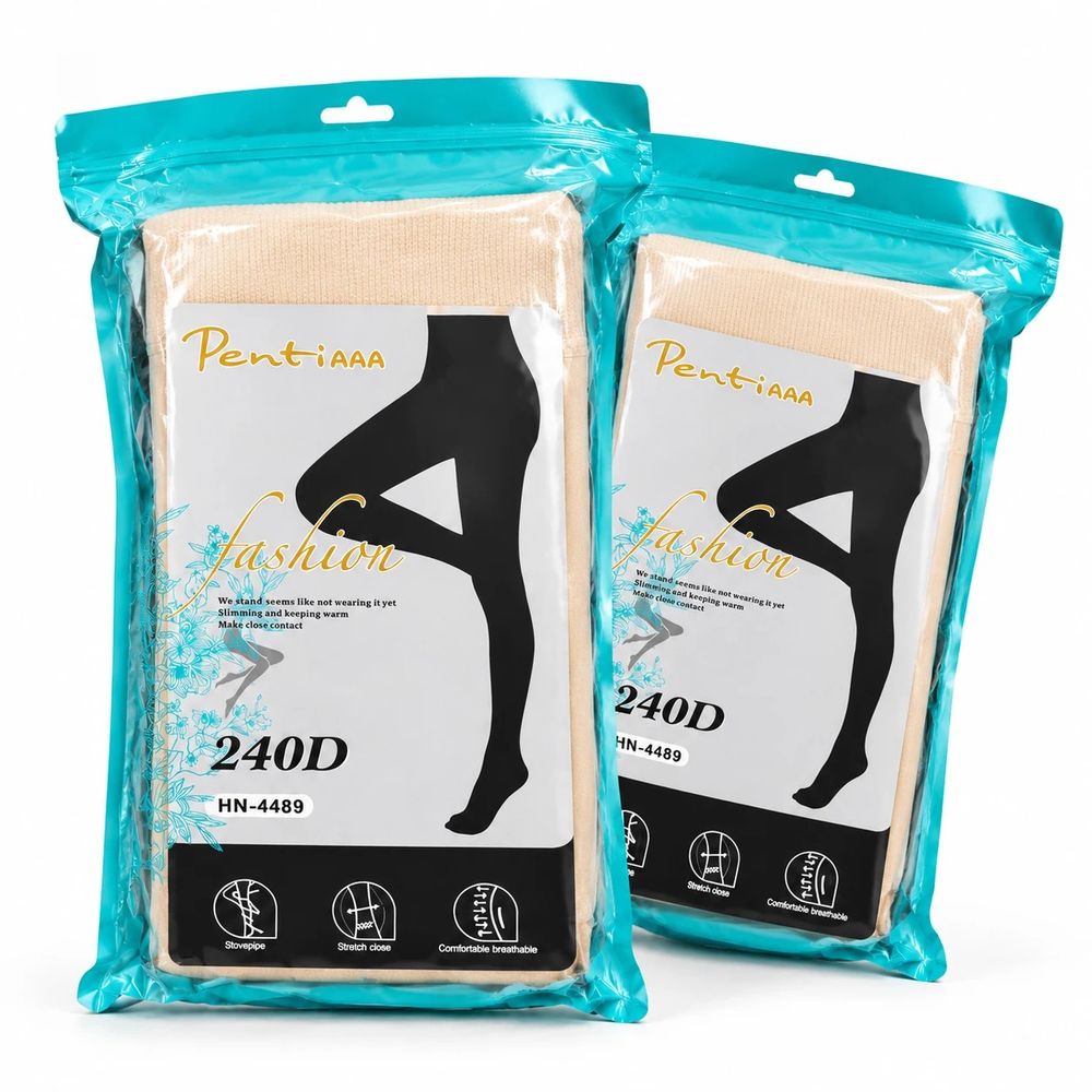 مشخصات جوراب شلواری تو کرکی زنانه پنتی مدل Fashion Natural ضخامت 240D رنگ کرم رنگ پا