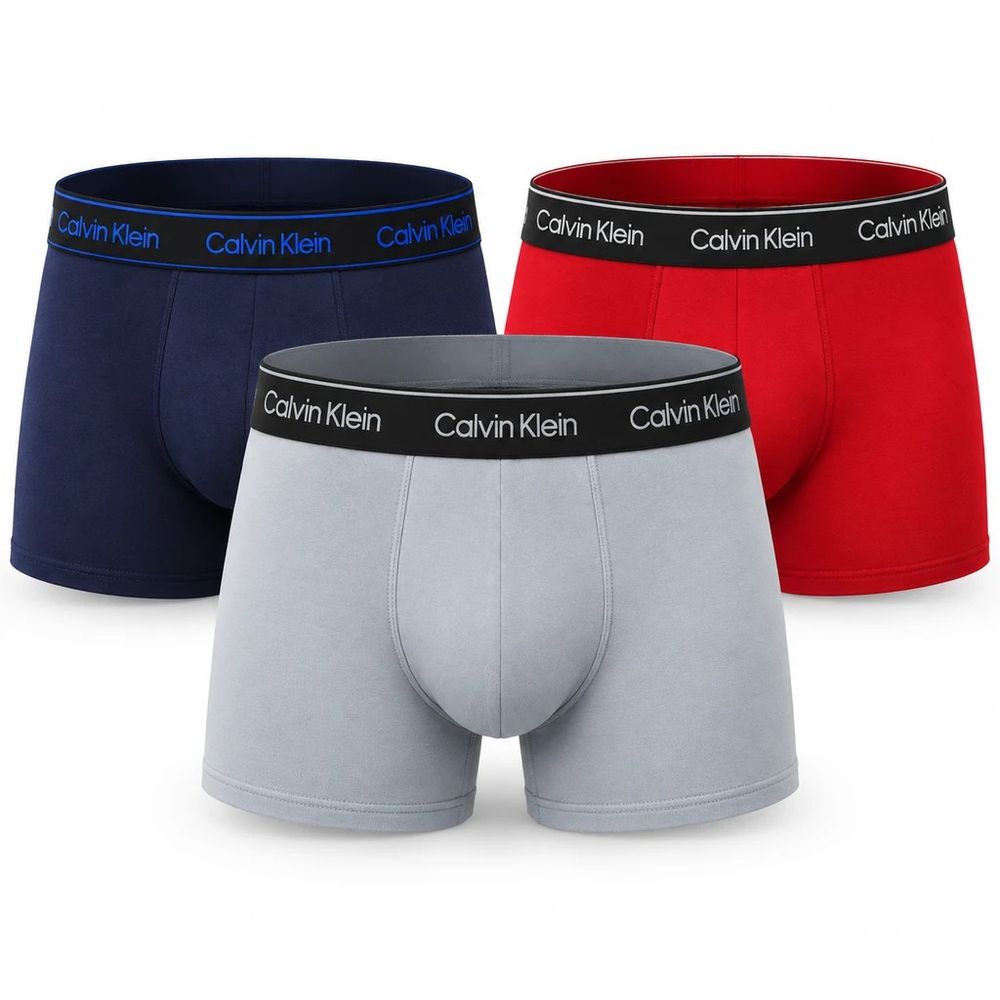 فروش اینترنتی پک 3 عددی شورت مردانه کلوین کلاین Calvin Klein مدل کش اسپرت جنس نخ پنبه