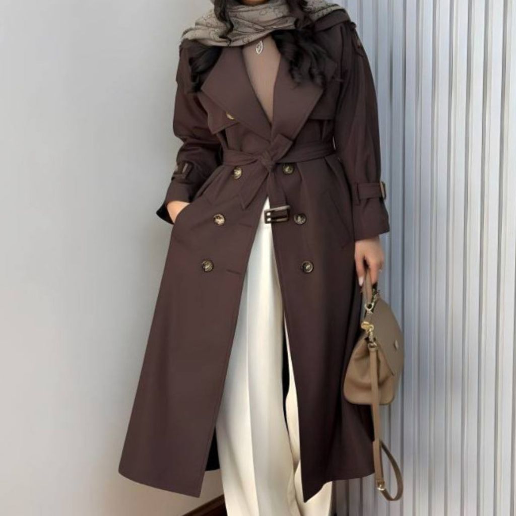 فروش اینترنتی بارونی استردار بلند زنانه طرح رامونا