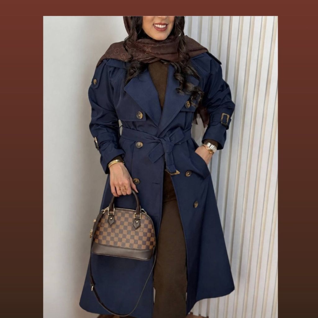 قیمت بارونی استردار بلند زنانه طرح رامونا