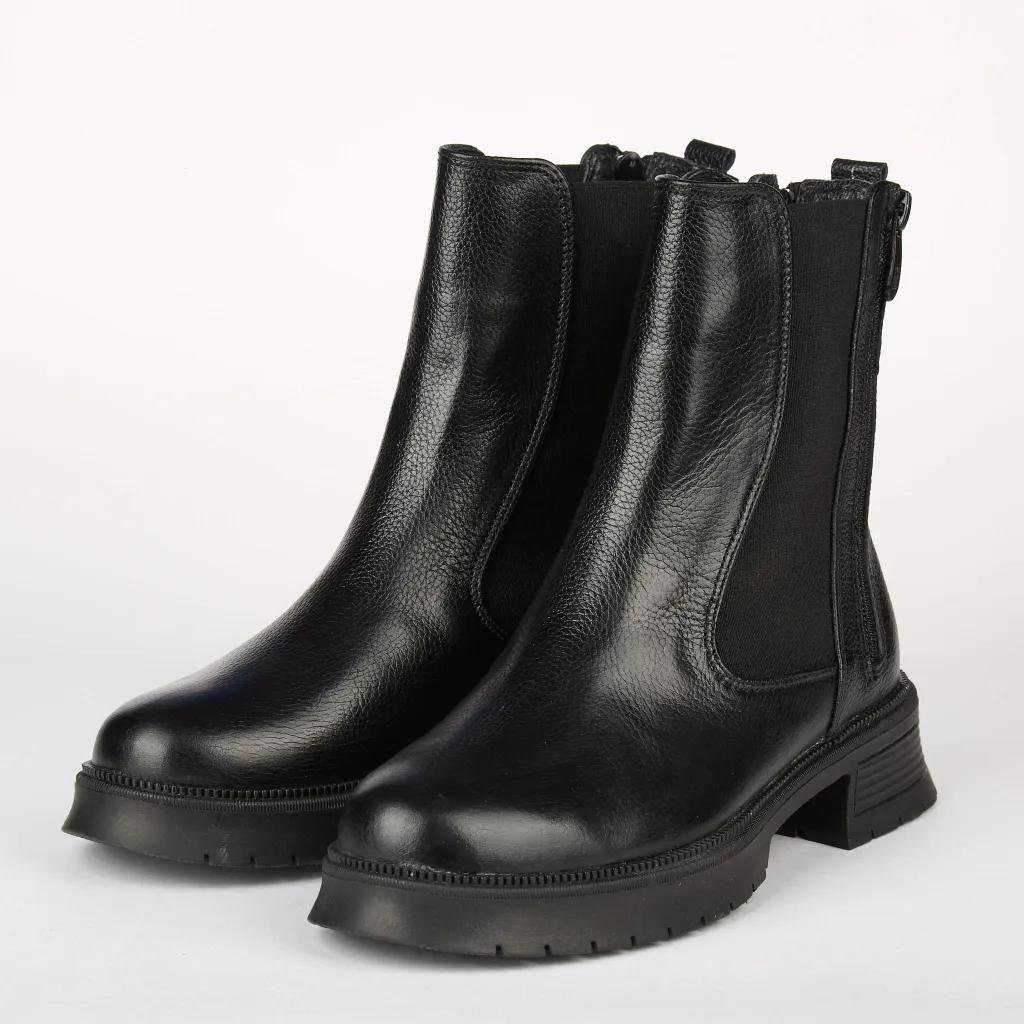 خرید اینترنتی قیمت نیم بوت چلسی زنانه چرم طبیعی