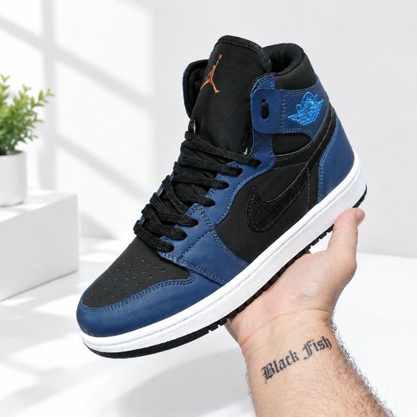 کتانی ساقدار نایک جردن وان جدید بلک فیش Nike Jordan one Black Fish