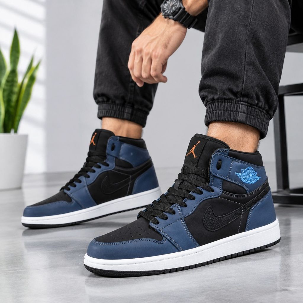 قیمت کتانی ساقدار نایک جردن وان جدید بلک فیش Nike Jordan one Black Fish