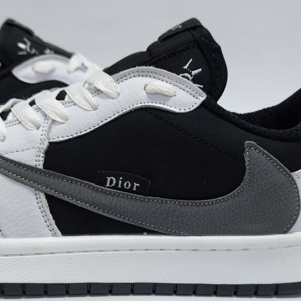 کتانی ترند نایک جردن ترویس طرج دیور Jordan Travis Dior سفید مشکی