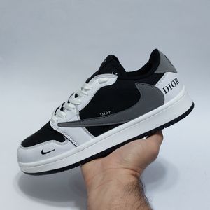 خرید آنلاین کتانی ترند نایک جردن ترویس طرج دیور Jordan Travis Dior سفید مشکی