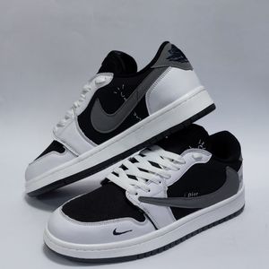 کتانی ترند نایک جردن ترویس طرج دیور Jordan Travis Dior سفید مشکی