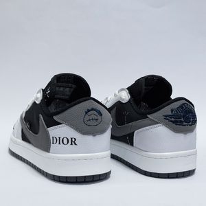 قیمت ارزان کتانی ترند نایک جردن ترویس طرج دیور Jordan Travis Dior سفید مشکی