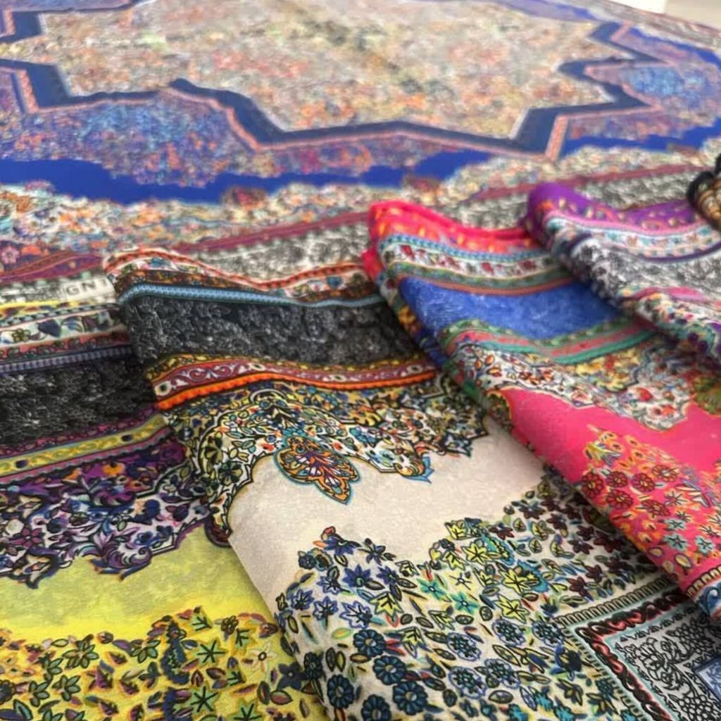 خرید آنلاین روسری مجلسی حریر ایتالیایی