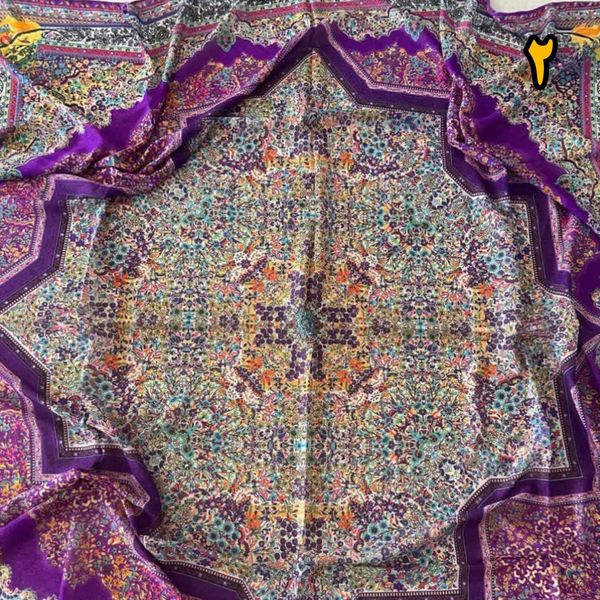 روسری مجلسی حریر ایتالیایی