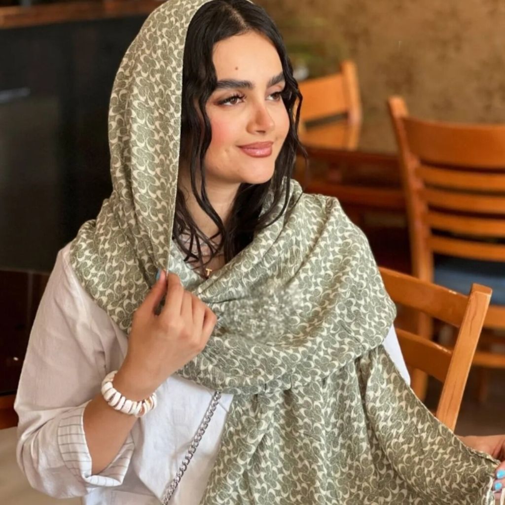 خرید اینترنتی شال برشکا لمه طرحدار زنانه