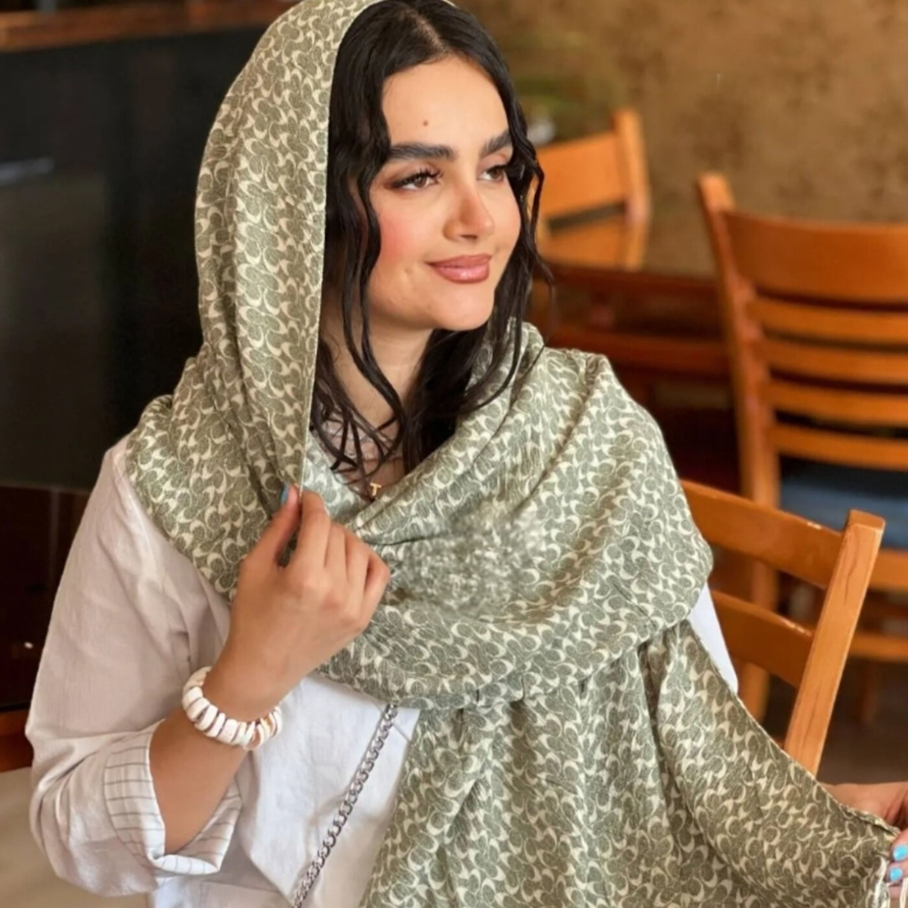 خرید اینترنتی شال برشکا لمه طرحدار زنانه