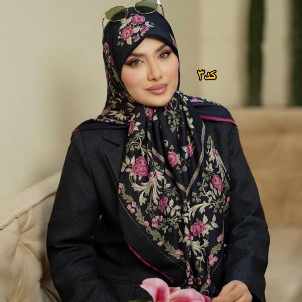 روسری مجلسی ابریشم توییل