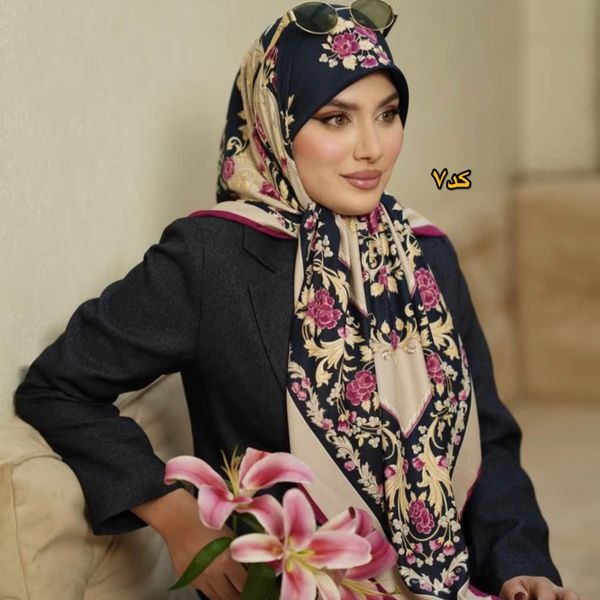 روسری مجلسی ابریشم توییل