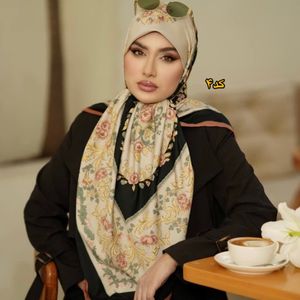 قیمت ارزان روسری مجلسی ابریشم توییل