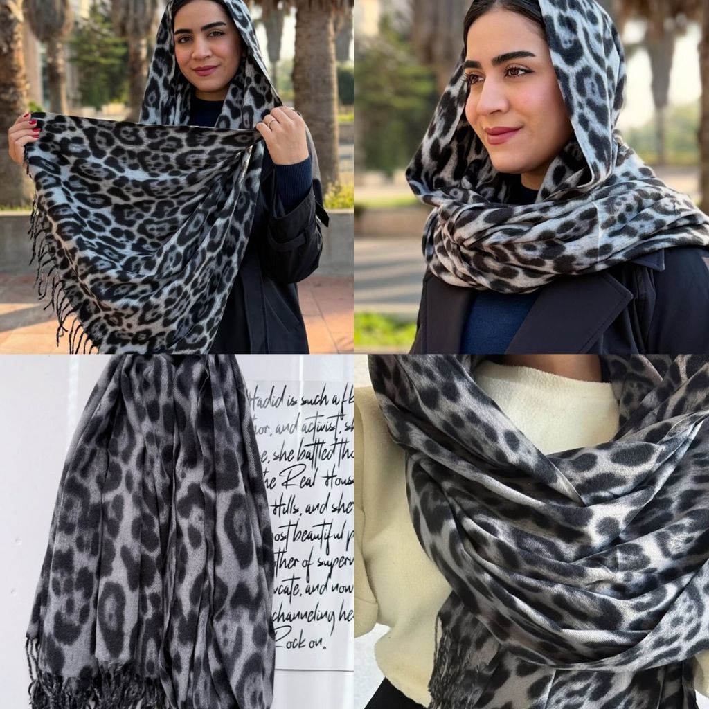 خرید آنلاین شال موهر پلنگی وارداتی