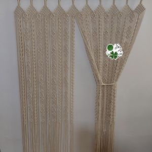 پرده ی مکرومه بافی طرح چشم نواز